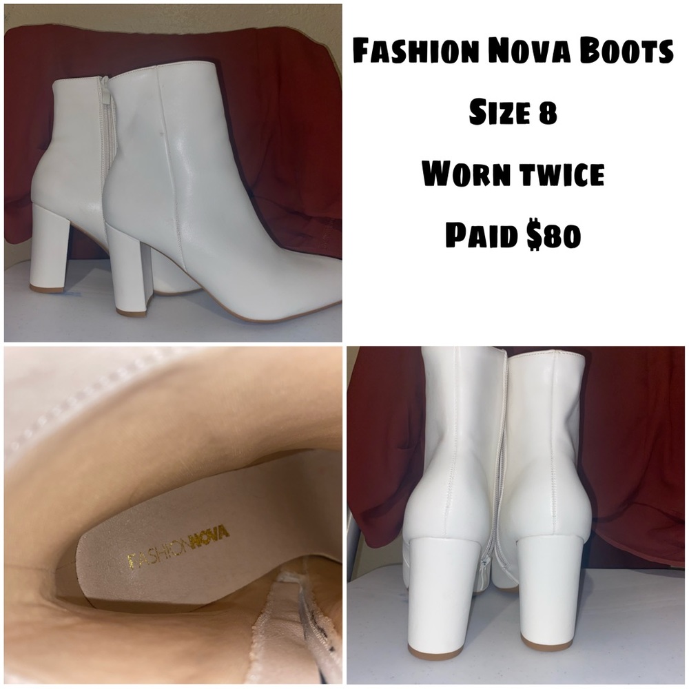 Fashion Nova booties, very stylish, supportive and sturdy
